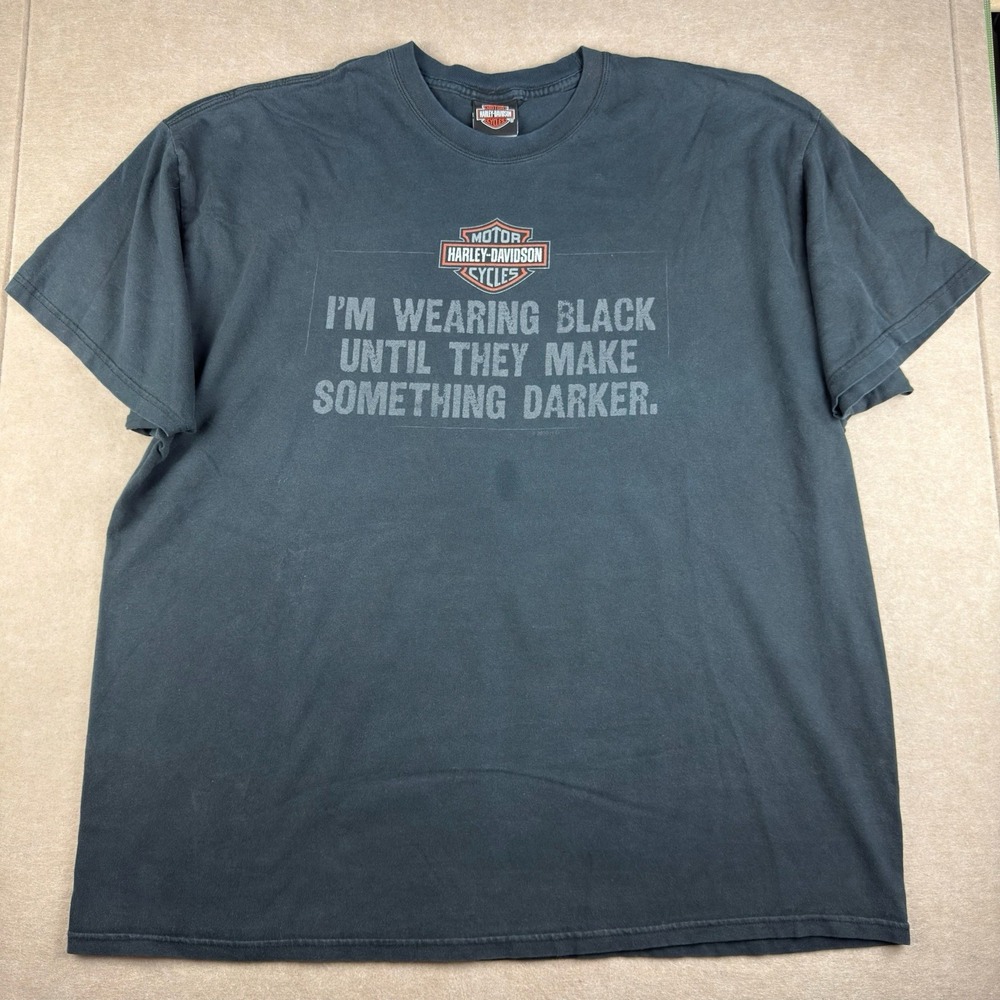 Harley-Davidson Shirt‎ Men 2XL Black Quote Electric City Scranton PA Flame Logo